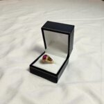 Anillo Boloco Piedra Rubi Oro 18k
