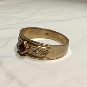 Anillo Diamantado Oro 18k