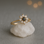 Anillo Roseta Onix Oro 18k