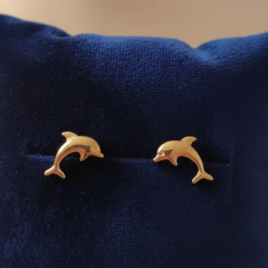 Aros Delfin Bebe Oro 18