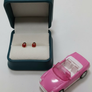 Aros Chinitas #1 Esmaltadas Oro 18K