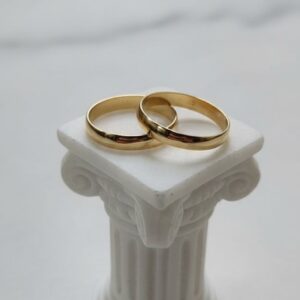 Argollas 3 mm 2.6 Gr El Par Oro 18K