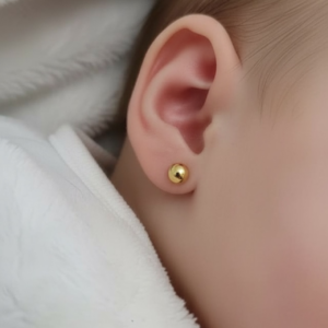 Aro Bolita #2 Oro de 18k