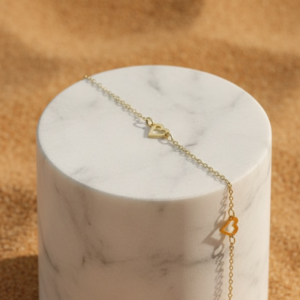 Pulsera Corazon 1.5 Gr 18K