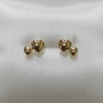 Aros 2 Corazon 0.7 Gr 18K