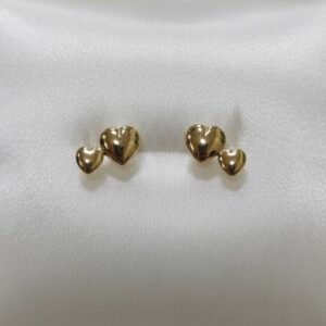Aros 2 Corazon 0.7 Gr 18K