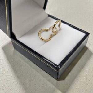 Aro Tubo #1 Oro 18k peso 1.3 Gr