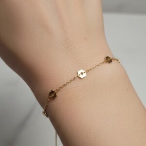 Pulsera Flor 2.3 Gr 18K