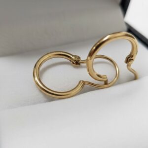 Aro Tubo #1 Oro 18k peso 1.3 Gr