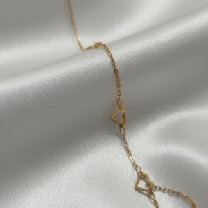 Pulsera Corazon 1.5 Gr 18K