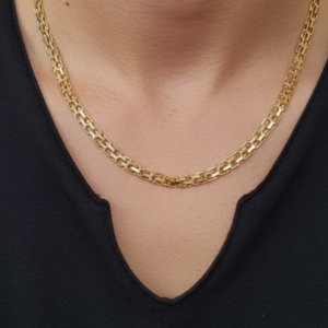 Cadena Tejido Chino 18K 12 Gr 60 Cm