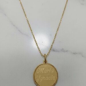 Cadena 2.0 Gr 50 Cm Disco 2.0 Gr 18K