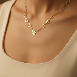 Cadena Corazones 4.5 Gr 18 K