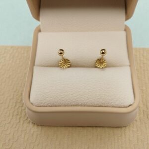 Aro Bolita #1 18k Tornillo De Protección