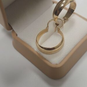Aros botes #4 Oro 18K 3.3 Gr