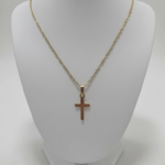 Cadena 1.8 Gr 50Cm Cruz 0.7 Gr 18K