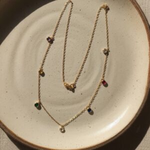 Collar Puntos De Luz 6.5 Gr 18K