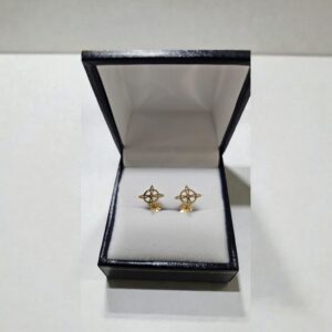 Aros Nudo De Bruja 0.7 Gr 18k