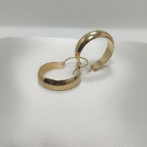 Aros botes #4 Oro 18K 3.3 Gr