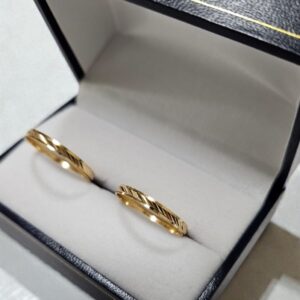 Ilusiones talladas todas las medidas 2.4Gr El Par 18K