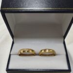 Argollas Facetadas 5 Gr 5mm Modelo Ola El Par 18K