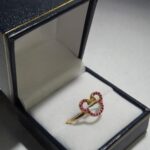 Anillo Minnie mouse  Rubi Oro 18k