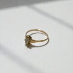 Anillo Chaton Cuadrado Juvenil Oro 18k