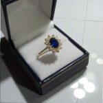 Anillo Leidy Con Zafiro Oro 18k