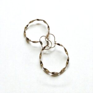 Aros Torsidos 3 gramos Oro 18k