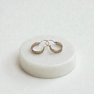 Aros Botes Filigrana 3.0 gr Oro 18 K