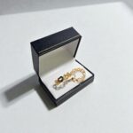 Aros Botes Corazón de 6 gr Oro 18k