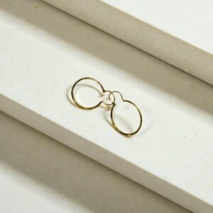 Aros Tubo #3 Oro 18K Peso 1.9 GR