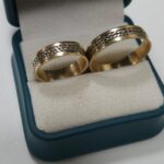 Argollas Bi Color 8.5 Gr Oro 18 K