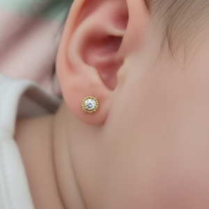 Aros Circon #1 Oro 18k