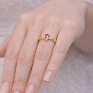 Anillo Rosita 1.4 Gr Todas Las Medidas 18K