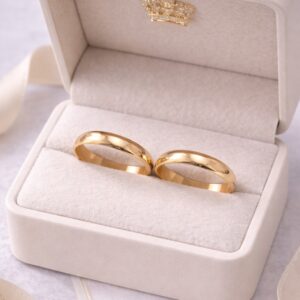 Par De Argollas 3mm 3,5 Gr 18K Todas Las Medidas